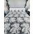 ED-11-1465 Törtfehér organza alapú virág mintás jacquard szövésű anyag 