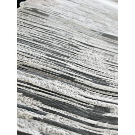ED-11-1845 Törtfehér organza alapú csíkos jacquard szövésű anyag 