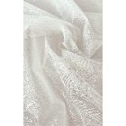 ED-26-034 Átlátszó flitteres nagy virág mintás törtfehér tüll 150 cm 