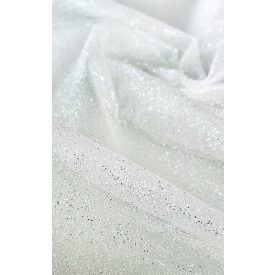ED-26-1087 Színes sűrű glitteres törtfehér tüll