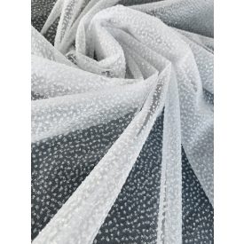 ED-26-302 Hófehér puha glitter tüll