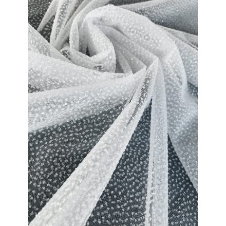 ED-26-302 Hófehér puha glitter tüll