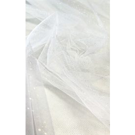 ED-26-9607 Színes glitteres törtfehér tüll