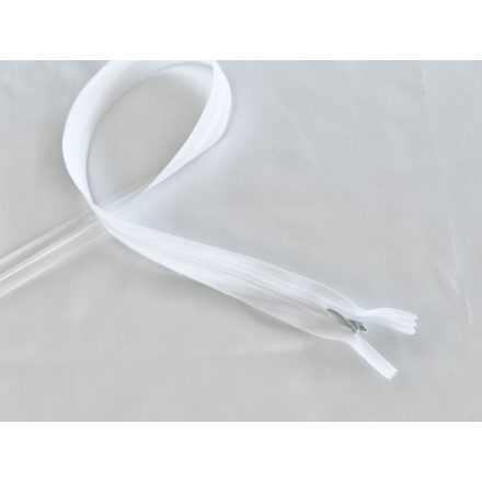 ED-84-0985 60 CM fehér rejtett húzózár